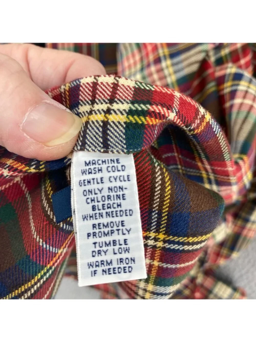 Polo Ralph Lauren Shirt Men XXL Classic Fit Red Plaid Cotton Flannel Long Sleeve